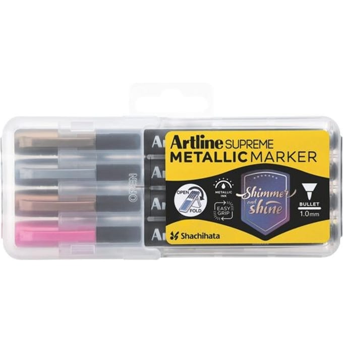 Artline Case Met 4 Supreme Metallic Markers