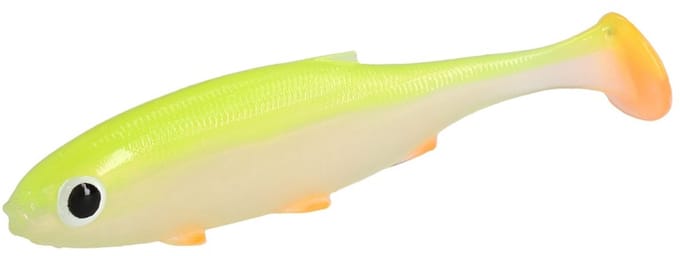 Mikado Real Fish Roach 15cm Lime Back – 2 stuks – Softbait Shad Kunstaas voor Snoek & Roofvis