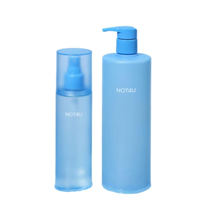 Set Gel Douche Nettoyant Anti-Acné et Brume Corporelle Nettoyante Not4U (500 ml + 200 ml) gray