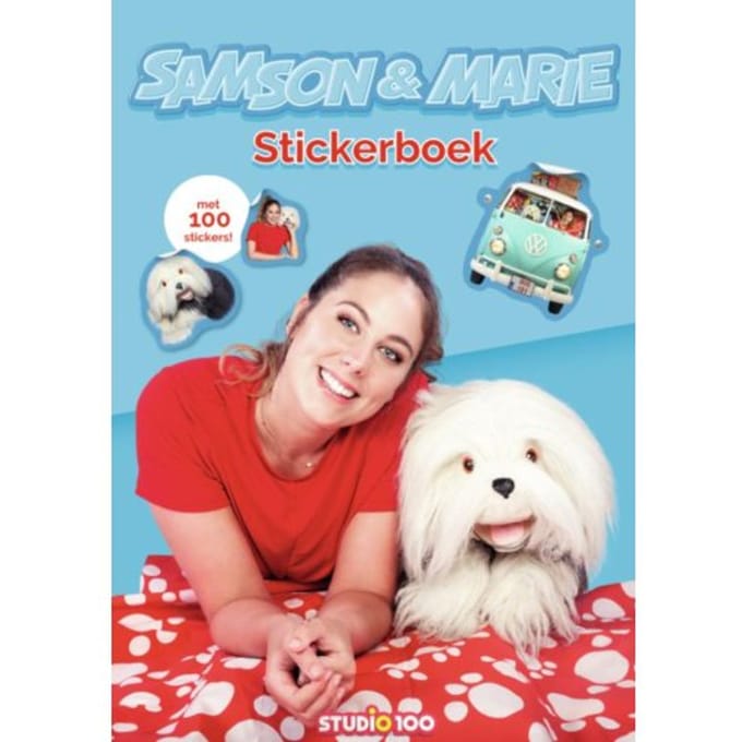 Samson & Marie stickerboek - met 100 stickers - blauw