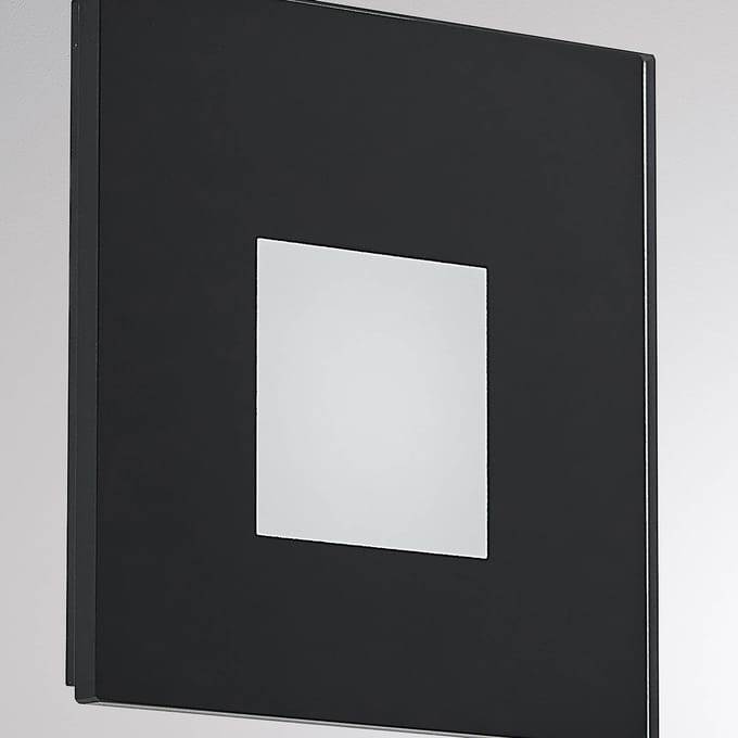 Molto Luce LED inbouwlamp Wall R68 Glass SQ, zwart, CCT