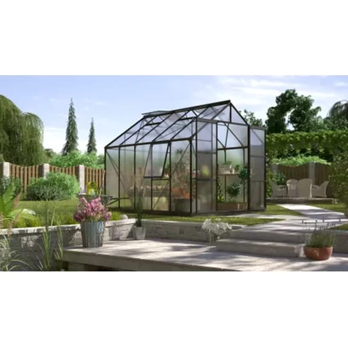 Vitavia Tuinkas Jupiter 8300 - Polycarbonaat 4mm - Zwart - 257x321x248cm