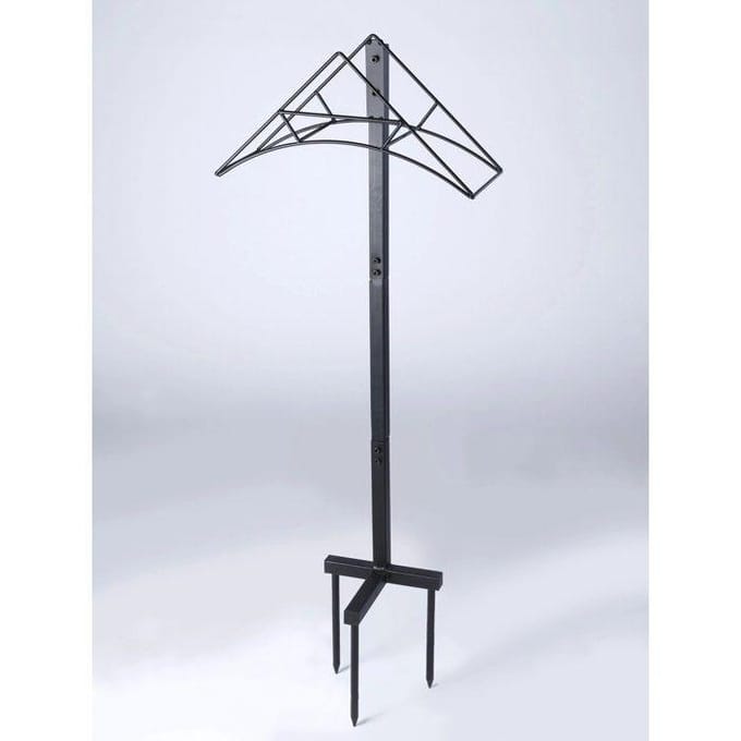 Support mobile tuyau arrosage acier 30m 114cm hauteur
