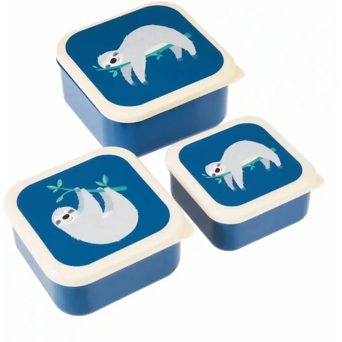 Lunchbox met snacks Rex London Sydney The Sloth (x3)