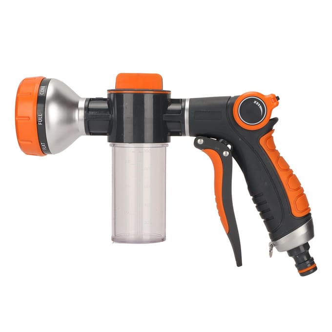 Pulvérisateur à Mousse pour Arrosage de Jardin Haute Pression Multifonctionnel Machine à Pulvériser l'Eau avec 8 Modes pour black