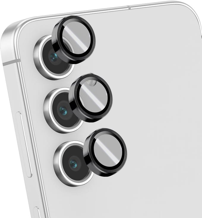 Blue Star, Lens Protector Geschikt Voor Galaxy S24 FE Applicator, Zwart / Transparant