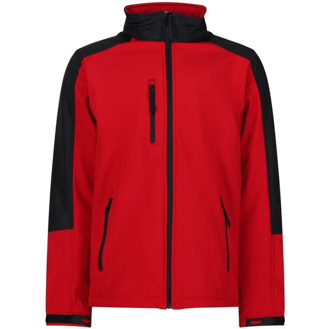 Regatta Heren Hydroforce Soft Shell Jacket (Klassiek rood/zwart)