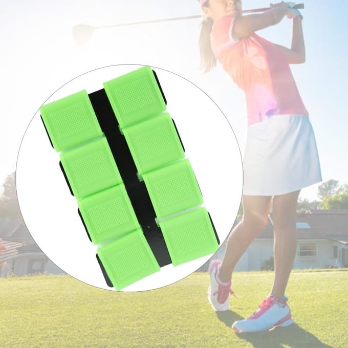 8 Stuks Siliconen Antislip Elasticiteit Golfer Swing Grip Golf Vingerband Cover Sets(groen)