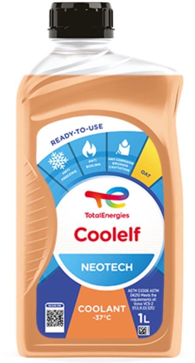 Total Coolelf Neotech -37°C G12 koelvloeistof 1 liter