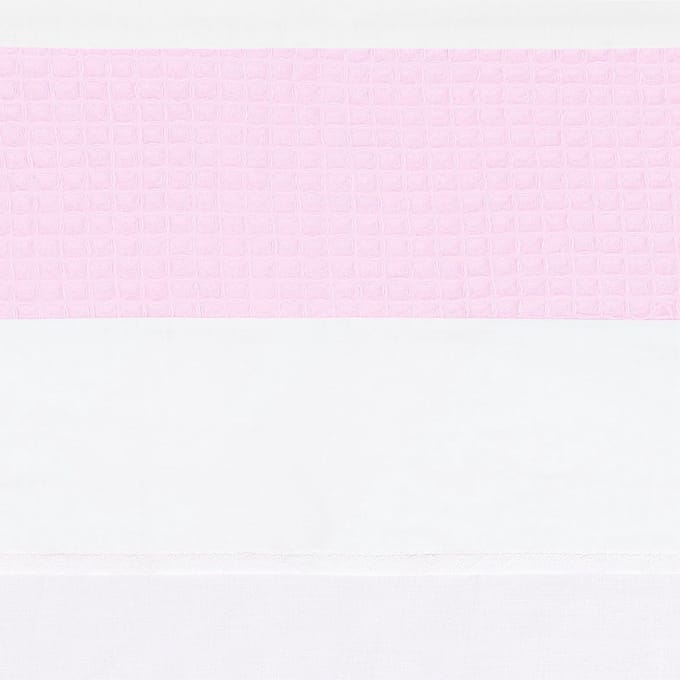 BINK Bedding Wieglaken Wafel (Pique) roze 75 x 100 cm