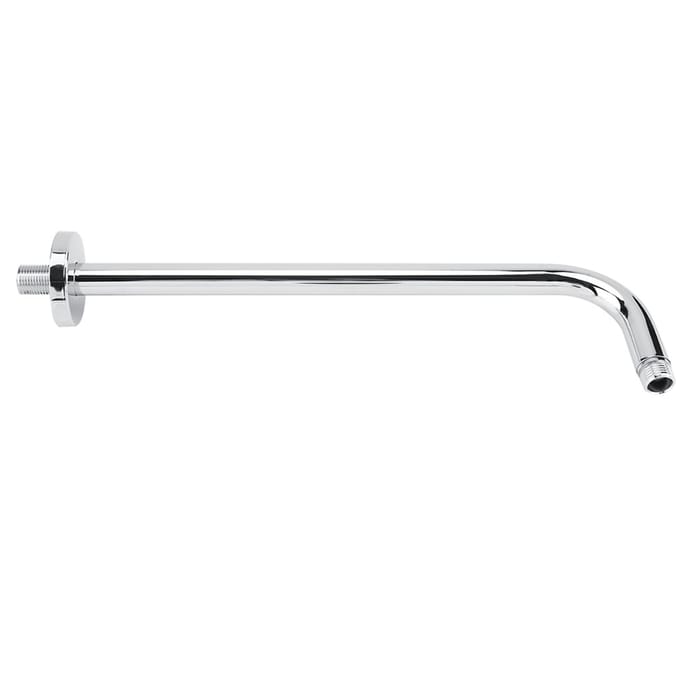 Ensemble de brides de remplacement pour bras de pommeau de douche à effet pluie en acier inoxydable extra long, fixation murale, finition chromée white