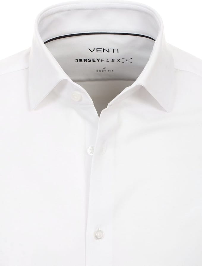 Venti Jerseyflex Overhemd Wit Body Fit 123955800-000 - S