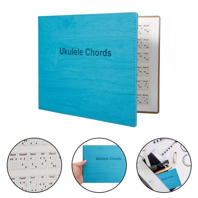 Ukulele Akkoorden Draagbaar Kunstboek Beginner Oefening Muziekinstrument Accessoires white