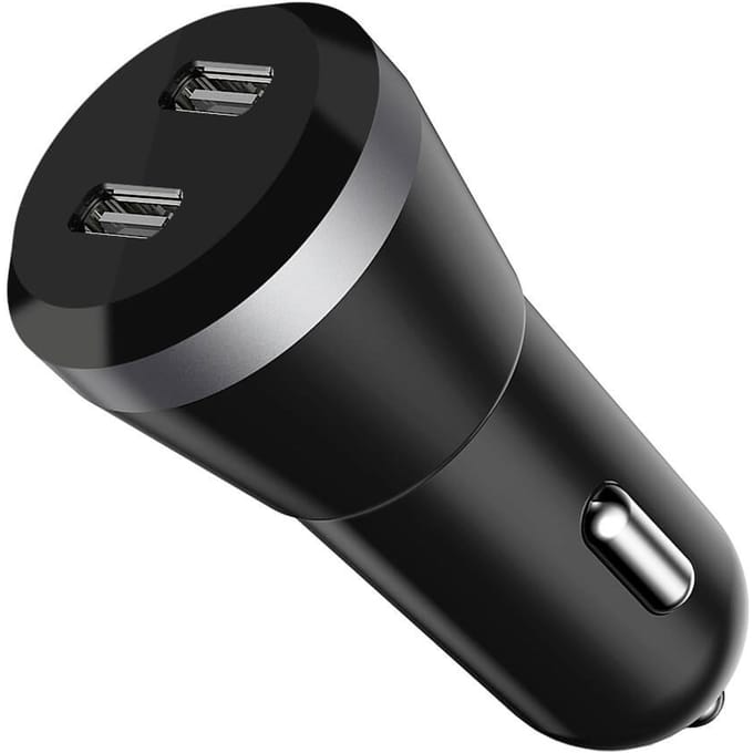 Duo Autolader USB-A - Zwart