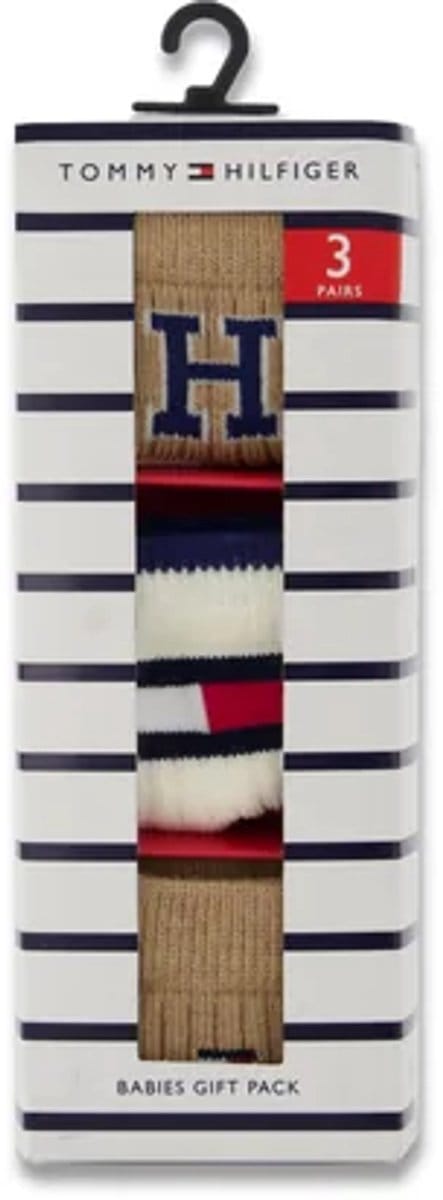 Tommy Hilfiger Giftset Babysokken Classic Khaki