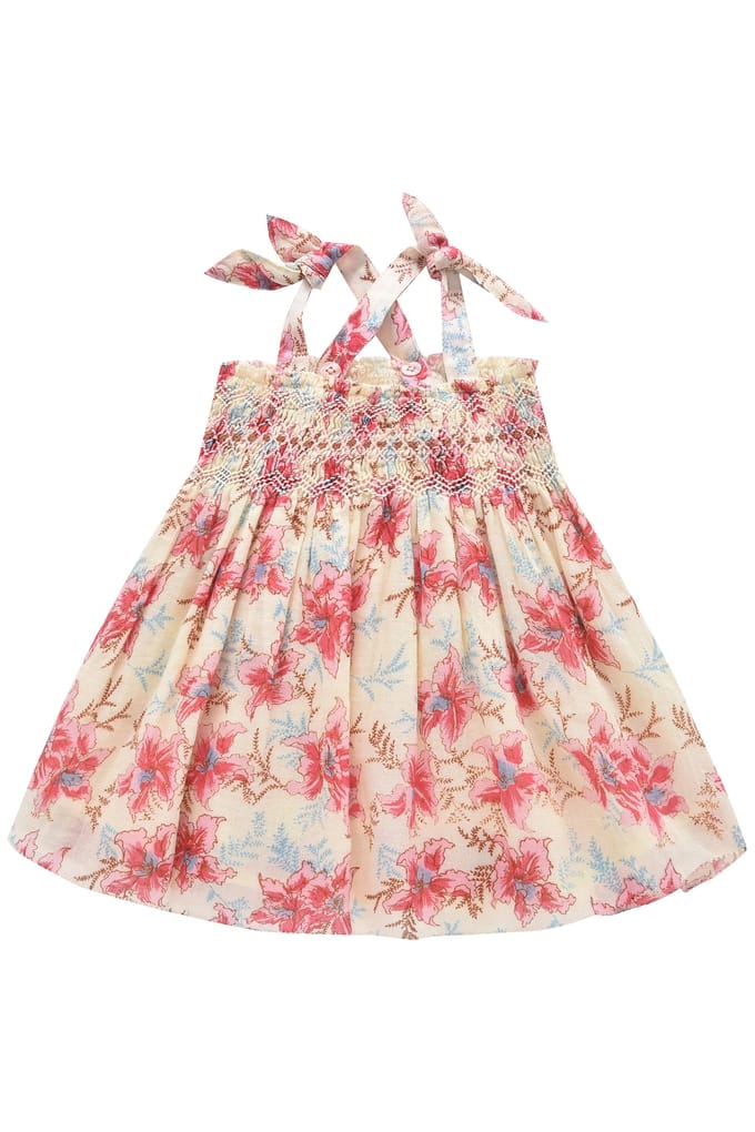 Louise Misha Dress Marceline Raspberry Flowers Maat: 6M | Jurken Outlet | kids | Roze
