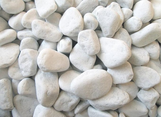 Siergrind Carrara - Marmer grind - Tuin decoratie - Natuurlijk product - 40-60 mm - Wit