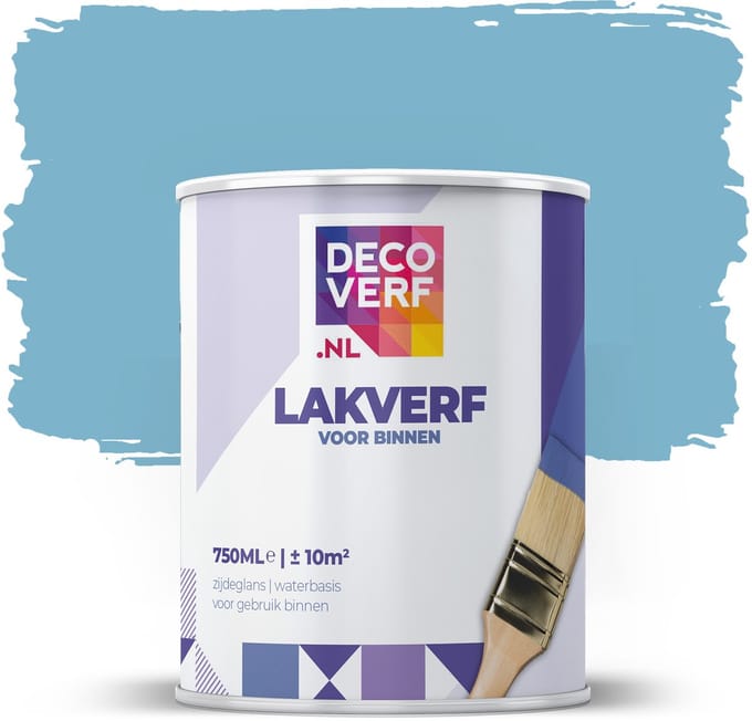 Decoverf lakverf confetti blauw, 750ml