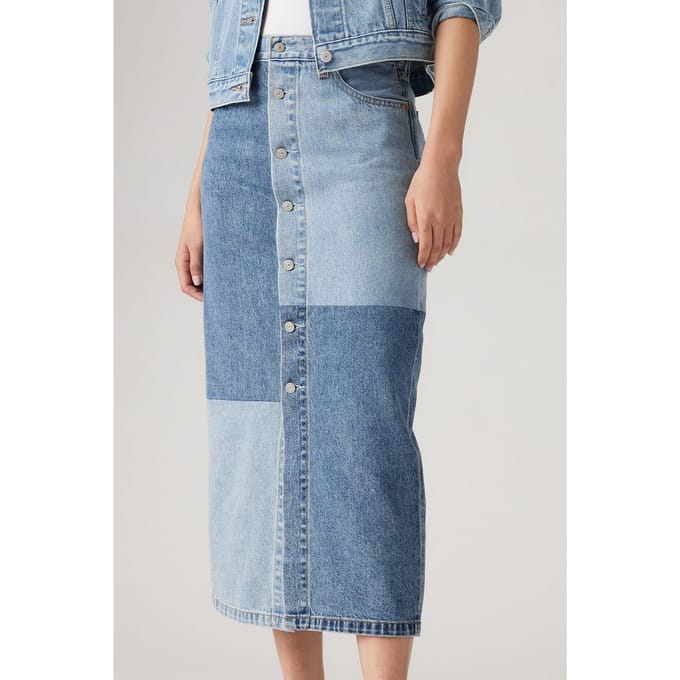 Levi's Button Midi Skirt Taglia: W23 | Gonne di jeans Outlet | Donna