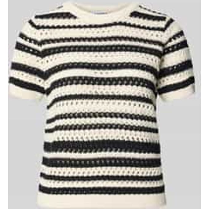 Gebreid shirt met ajourpatroon