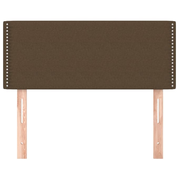 vidaXL - Hoofdbord - 100x5x78/88 - cm - stof - donkerbruin