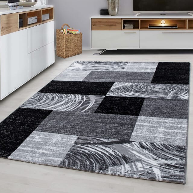 Muratap Parma design vloerkleed / grijs laagpolig- 120x170 cm