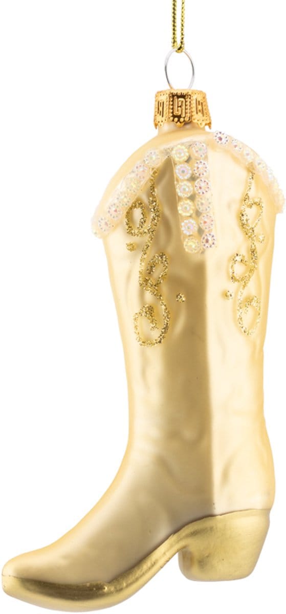 Kerstbal Cowboy boots