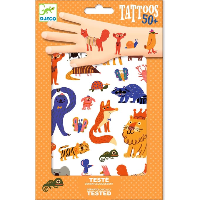 DJECO tattoo's Funny Animals