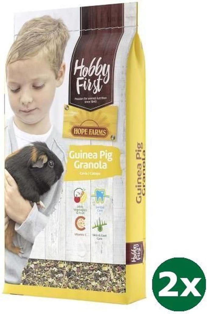 2x10 kg Hobbyfirst hopefarms guinea pig granola