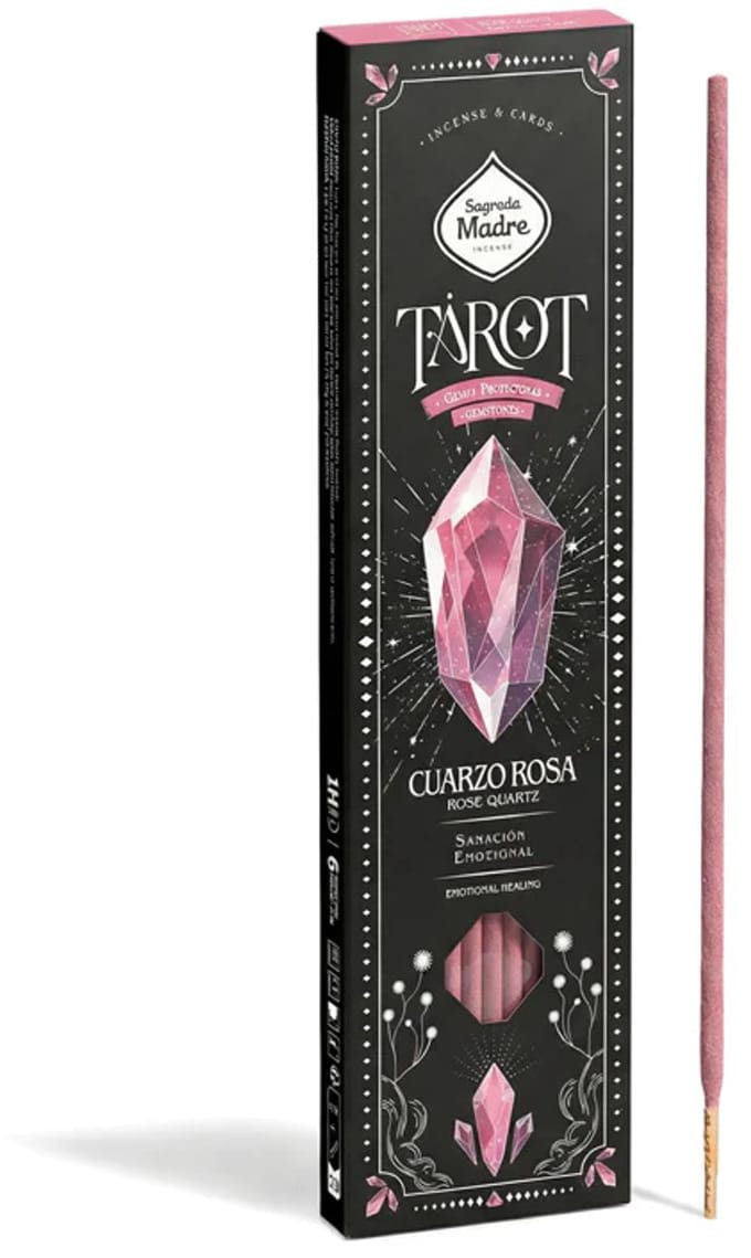 Sagrada Madre Tarot Gems wierook Rozenkwarts - 1 pakje