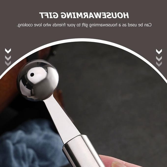 RVS Meloenballen Schep voor Fruit Desserts - Ergonomisch Ontwerp, Glad Oppervlak en Handige Keuken Tool