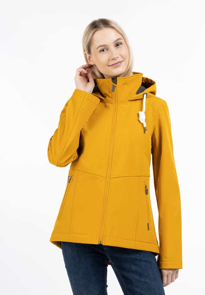 ICEBOUND softshell jas Dames mosterd