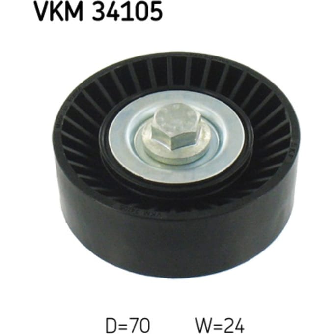 Rondsel/geleiderpoelie, V-riem SKF VKM 34105