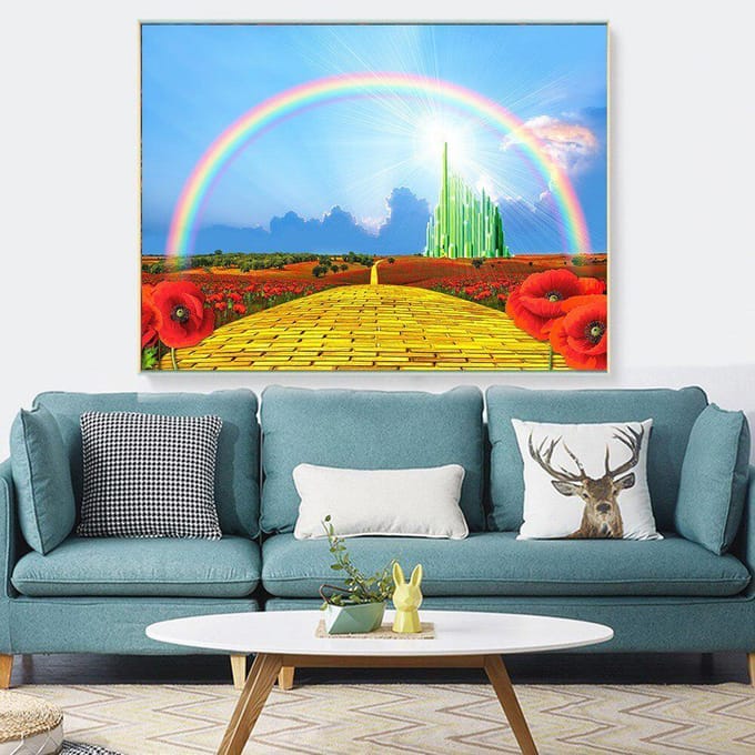 Broderie diamant Affichage complet Paysage Photos Avec Strass Peinture diamant 20X30 gray