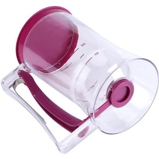 Tasse de mesure - CHG® - 900 ml - Distributeur manuel - Résistant à la chaleur - ABS transparent et violet paars