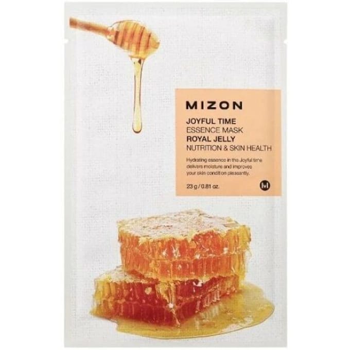 Mizon, Masque Beauté Joyful Time Essence, Gelée Royale, 1 feuille, 23g (0,81 oz) beige