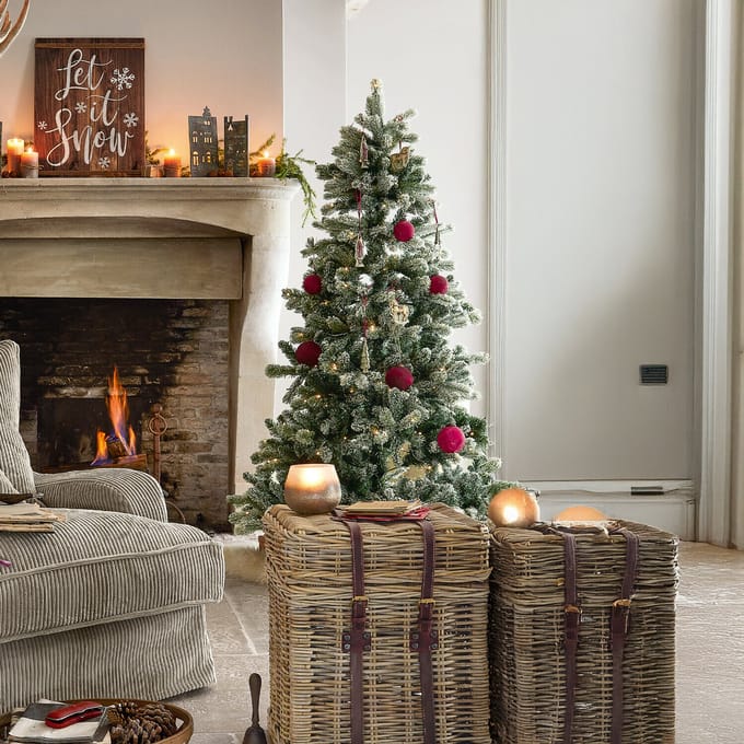 LOBERON Kerstboom Mannier groen/wit