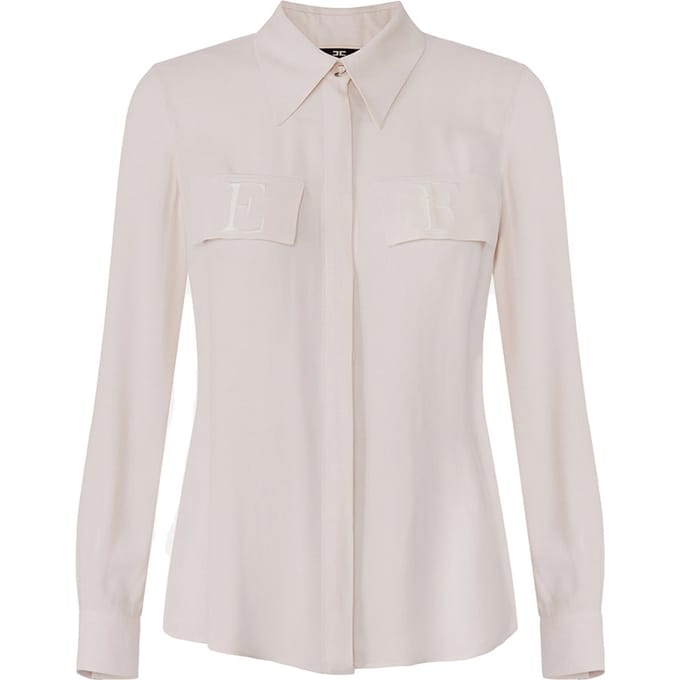 Pockets Blouse met Lange Mouwen