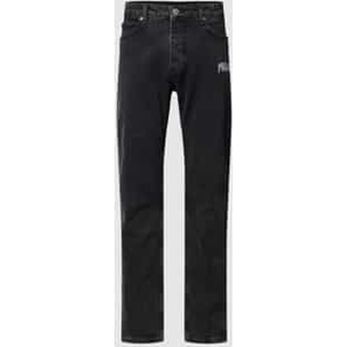 Jeans met labelstitching, model 'Carpe'