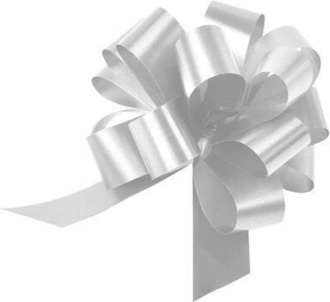 Trekstrik Wit Groot - 150 mm - Cadeau Accessoires