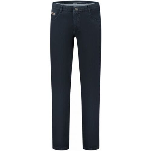 Com4 Broek Fine Structure Swing Front Donker Blauw / male