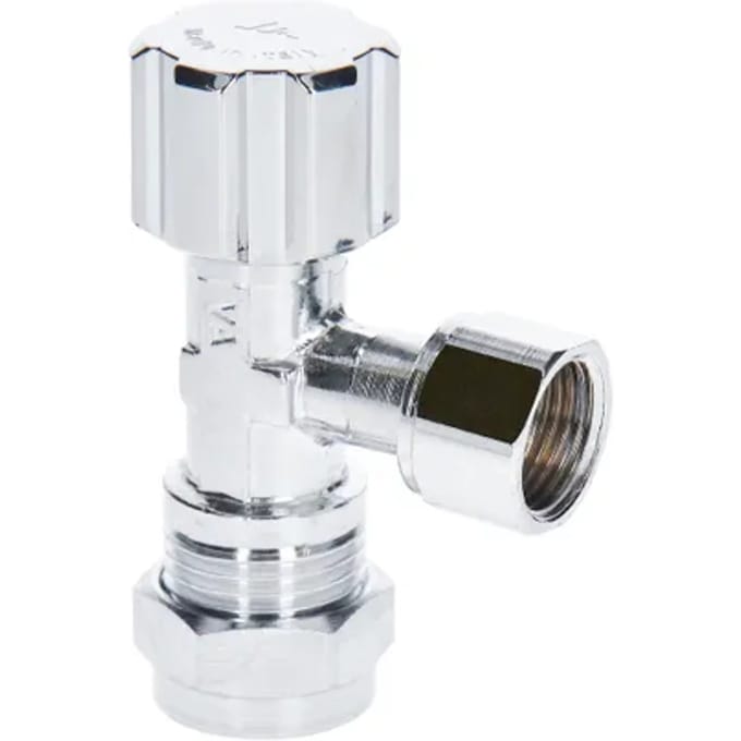Sanivesk Hoekstopkraan Knel 15mmx3/8"f Chroom