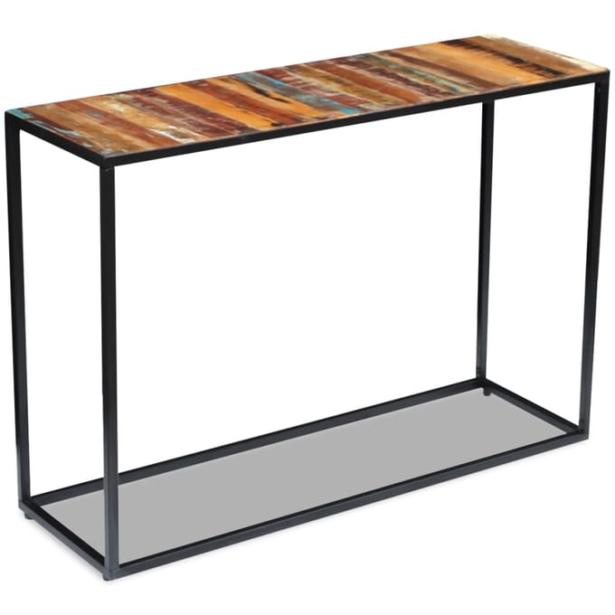vidaXL - Wandtafel - 110x35x76 - cm - massief - gerecycled - hout