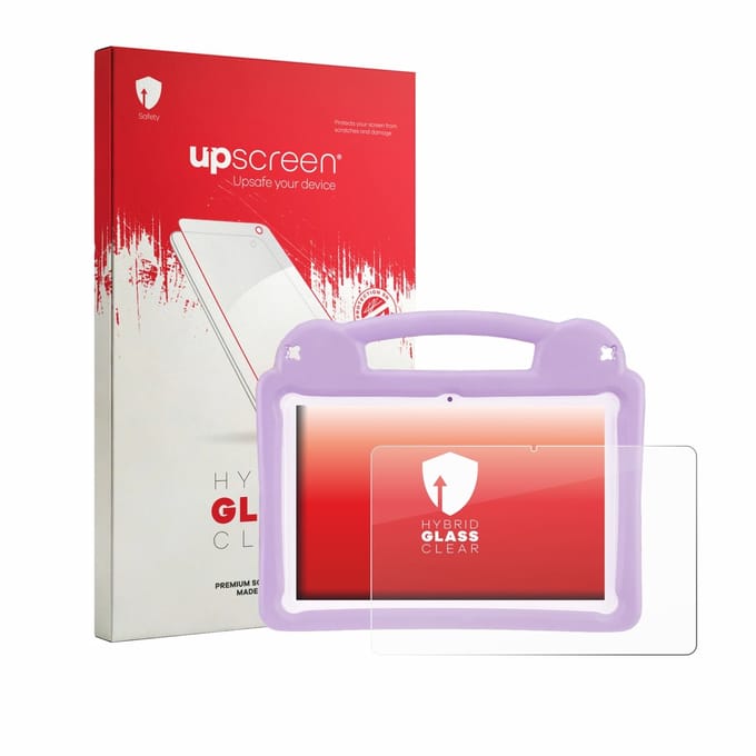 upscreen - Screenprotector voor LETGOSPT Kids Tablet 10.1" - Folie Beschermfolie Beschermglas transparant
