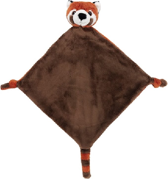 Nature Planet Zachte knuffeldoekje, tuttel doek rode panda (100% Oeko-Tex gecertifieerd)