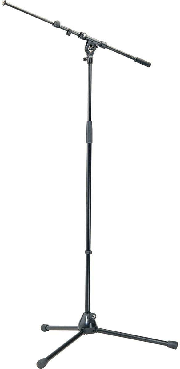 König & Meyer 210/9 microfoonstatief, zwart uitschuifbare zwenkarm,zwaar - Microfoonstandaard