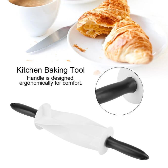 Croissant Deegroller Cake Brood Deegroller Deegsnijder voor het Maken van Croissant Rolmes white