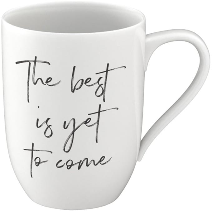 Becher mit Henkel 'The Best is yet to Come' Statement 290 ml