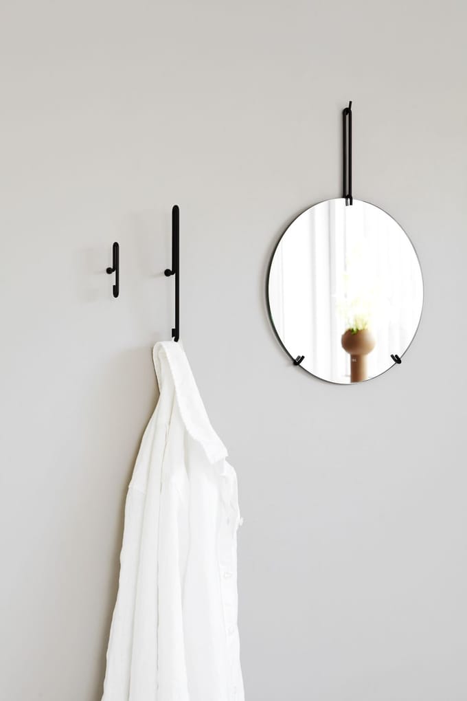 Moebe Wall Hook - enkel - groot - zwart