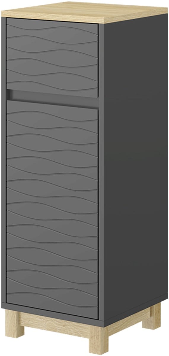 Vicco Livia Midikast – 30 x 80 cm met lade Antraciet